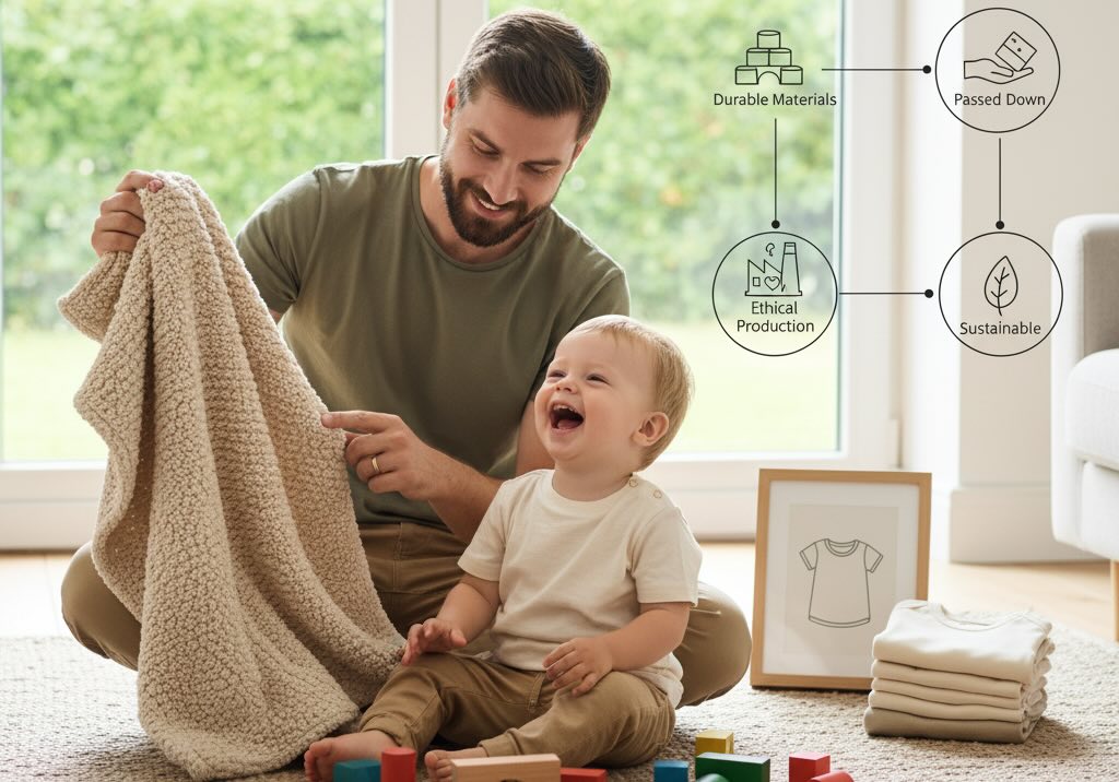 a dad choosing the best product for his child.