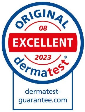logo of Dermatest seal of approval.